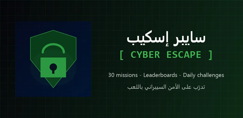 مستويات مسار التوعية في لعبة سايبر إسكيب للأمن السيبراني بالعربي