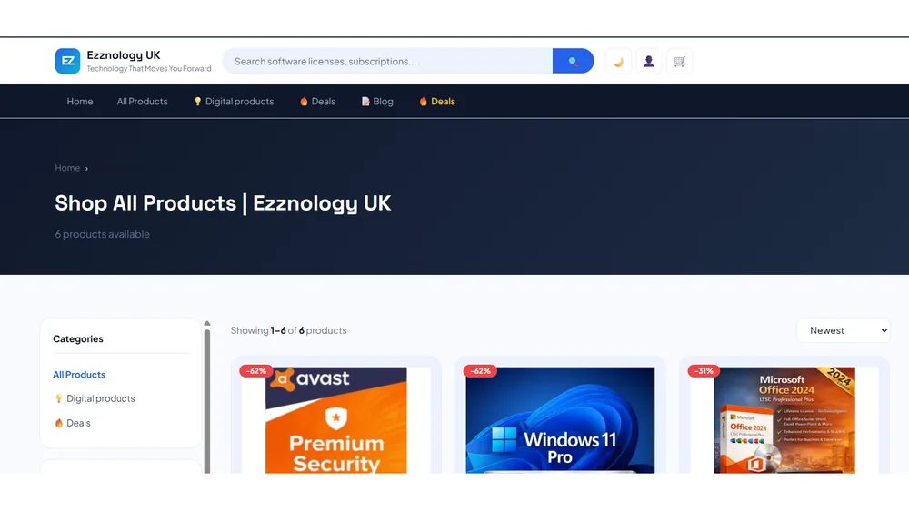 الدفع الآمن وتتبع الطلب في تطبيق Ezznology UK لشراء التقنية أونلاين في المملكة المتحدة